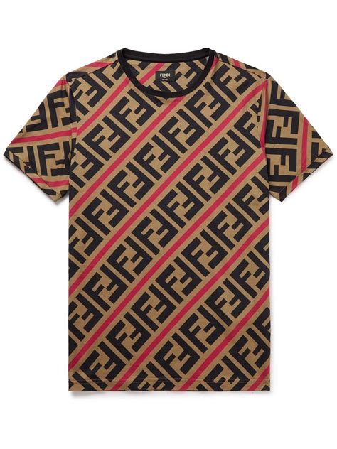 fendi logo print t shirt.